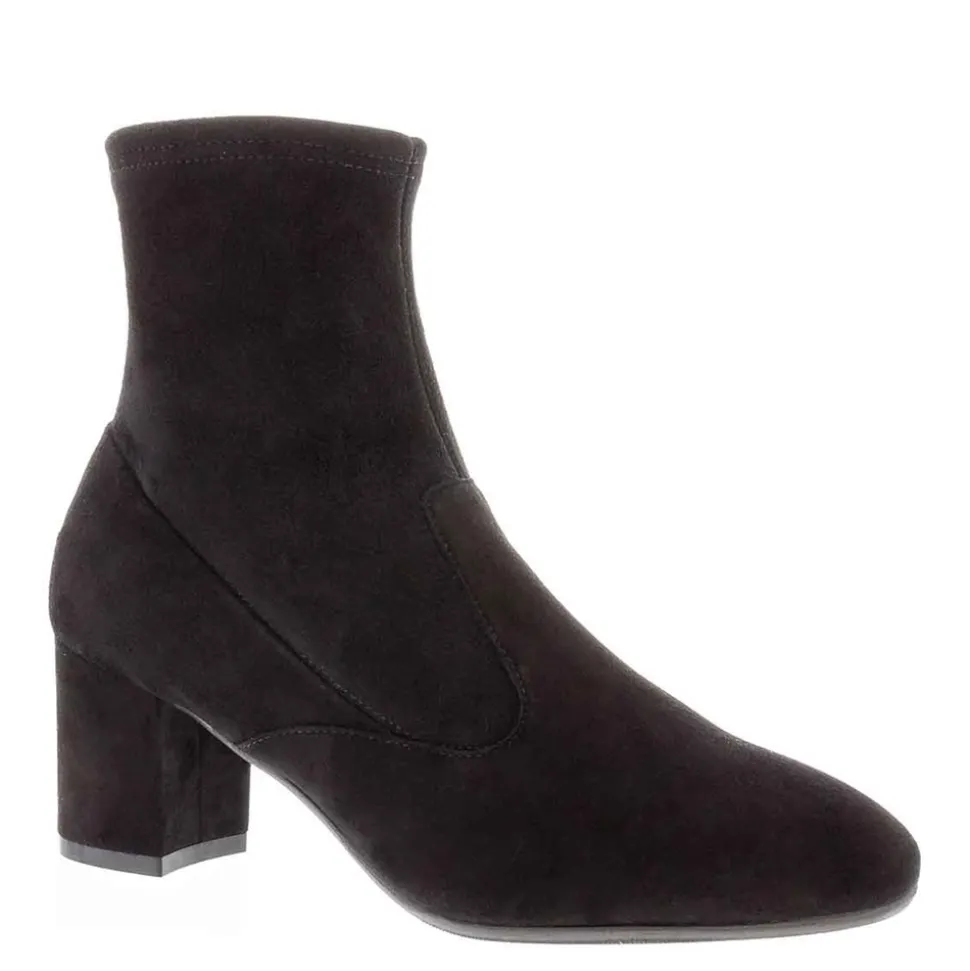 Rose Black Suede Ankle Boots