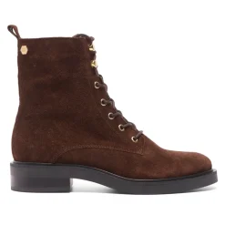 Roux Brown Suede Lace Up Ankle Boots