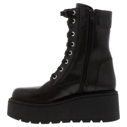 Sabbati Black Leather Ankle Boots