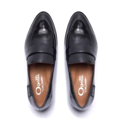 Sarina Black Patent Leather Loafers