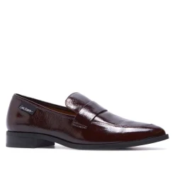 Sarina Bordo Patent Leather Loafers