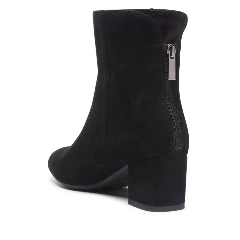 Sartina Black Suede Ankle Boots