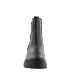 Selessia Black Leather Chelsea Boots