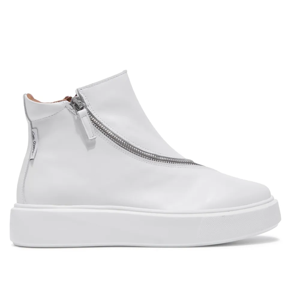 Serpa White Leather Trainers