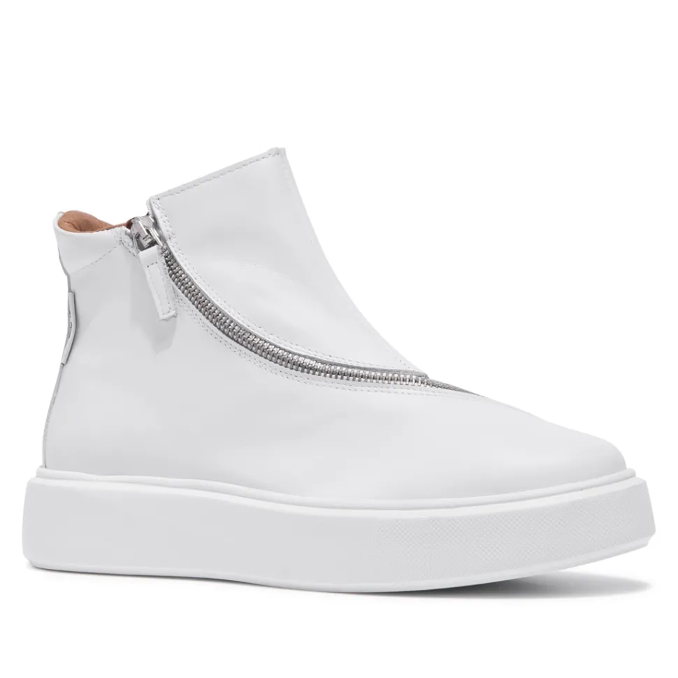 Serpa White Leather Trainers