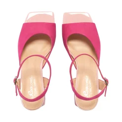 Setallo Fuchsia Block Heel Courts