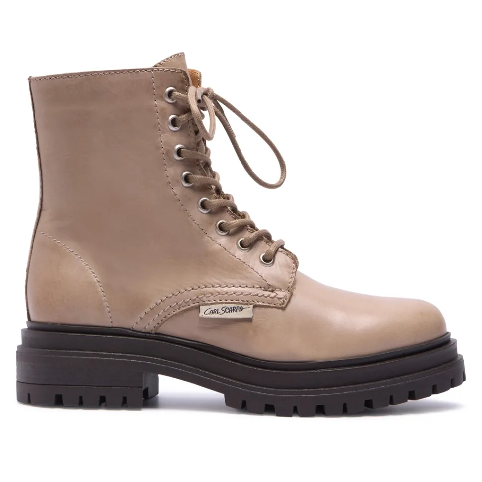 Seville Taupe Leather Ankle Boots
