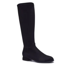 Solene Black Stretch Long Leg Boot