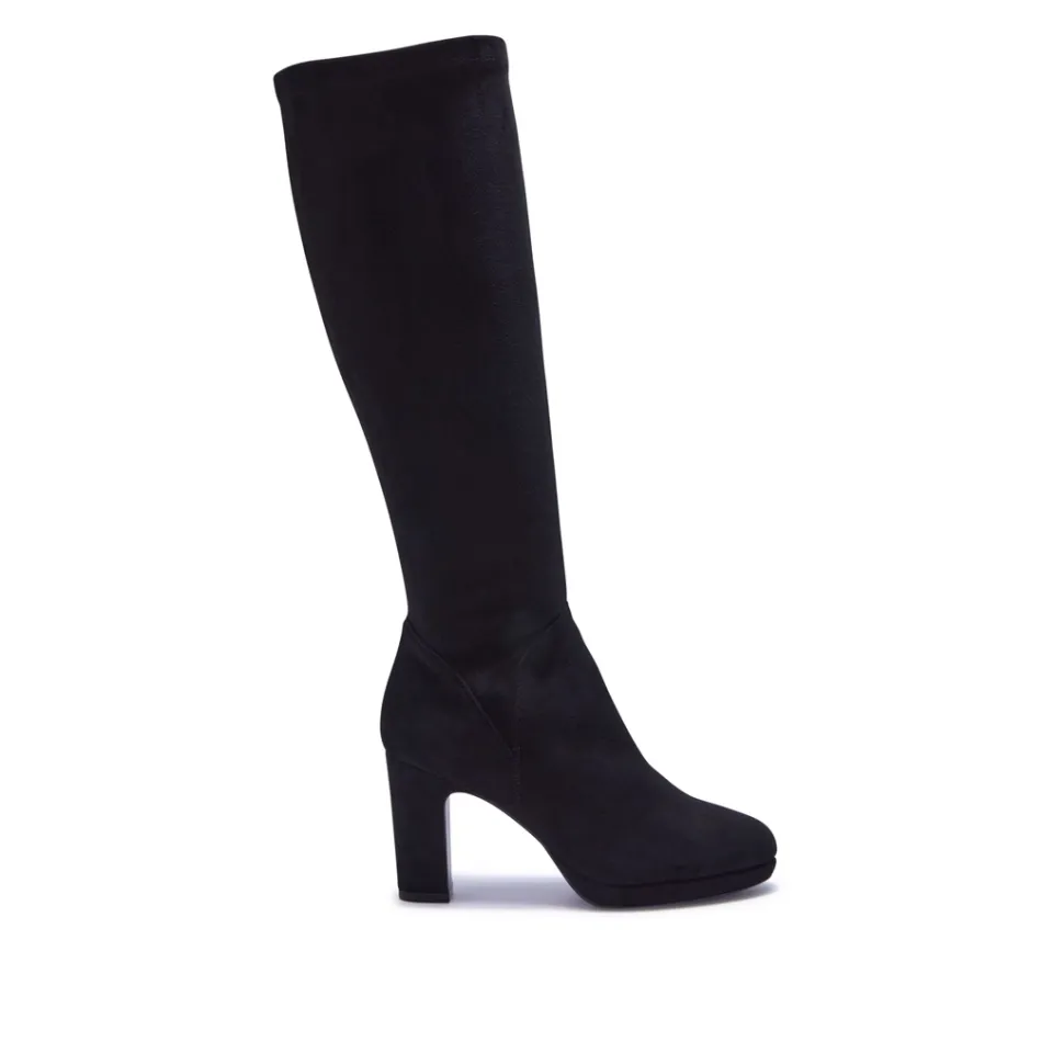 Soleste Black Stretch Long Leg Boot