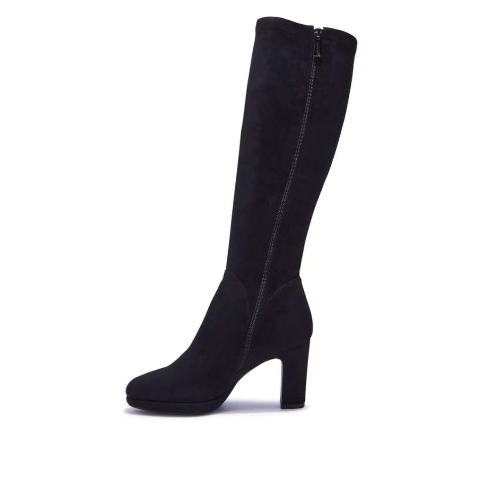 Soleste Black Stretch Long Leg Boot
