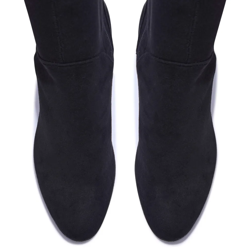 Soleste Black Stretch Long Leg Boot