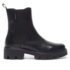 Solette Black Leather Chelsea Boots