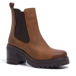 Spoleto Brown Leather Ankle Boots