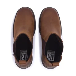 Spoleto Brown Leather Ankle Boots