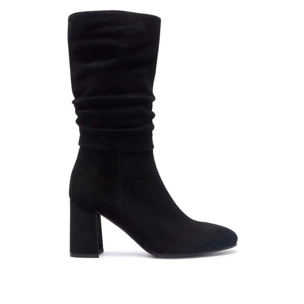 Tipici Black Suede Ankle Boots