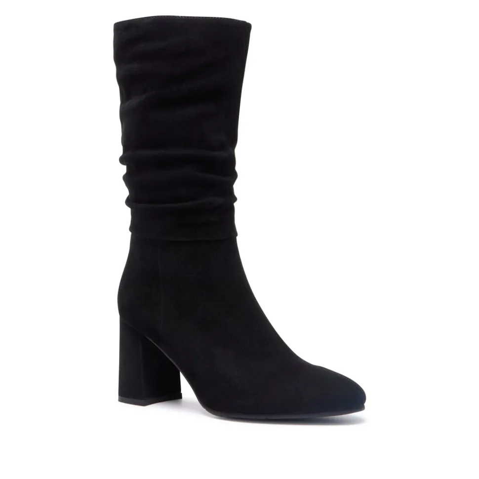Tipici Black Suede Ankle Boots