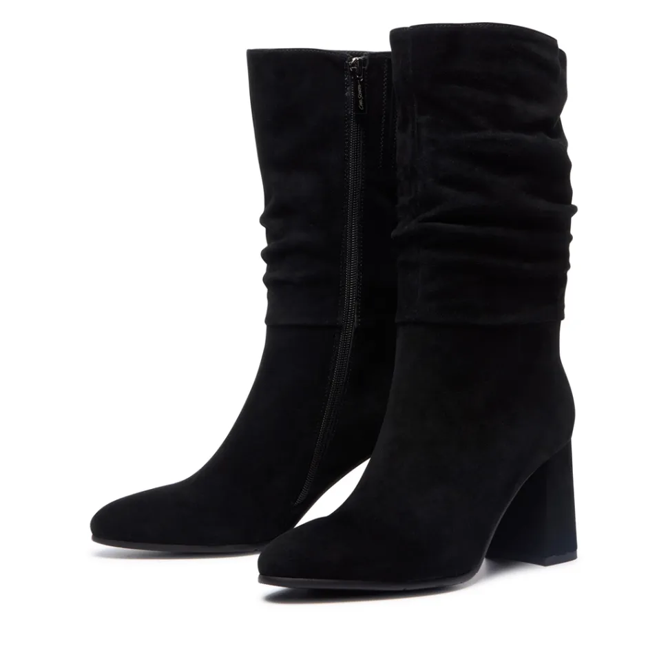 Tipici Black Suede Ankle Boots