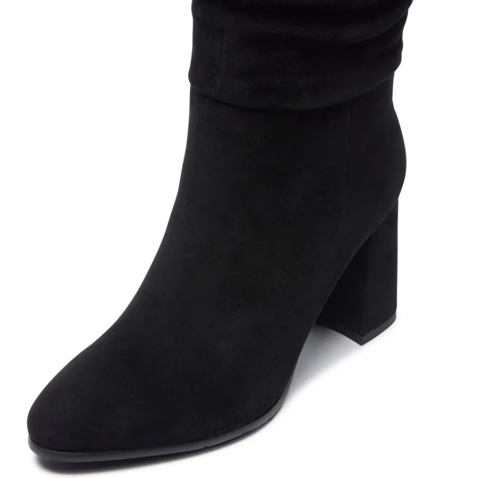 Tipici Black Suede Ankle Boots