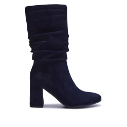 Tipici Navy Suede Ankle Boots