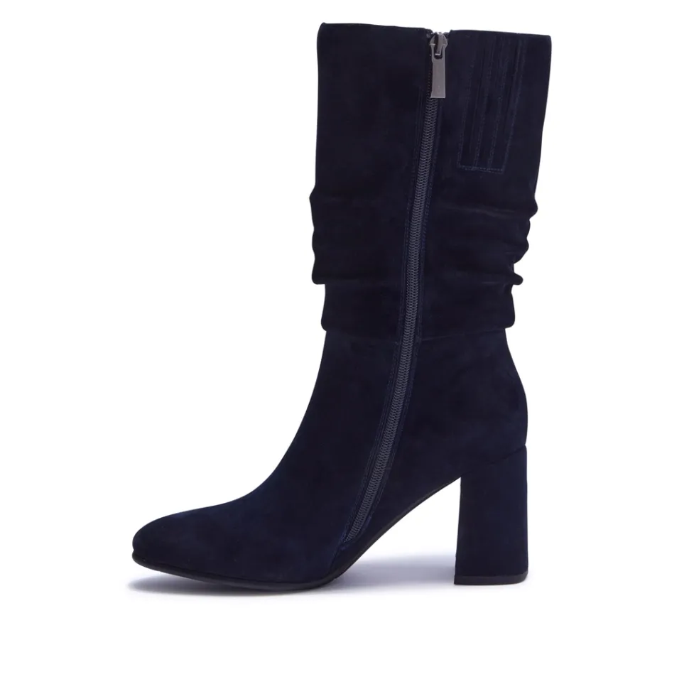 Tipici Navy Suede Ankle Boots
