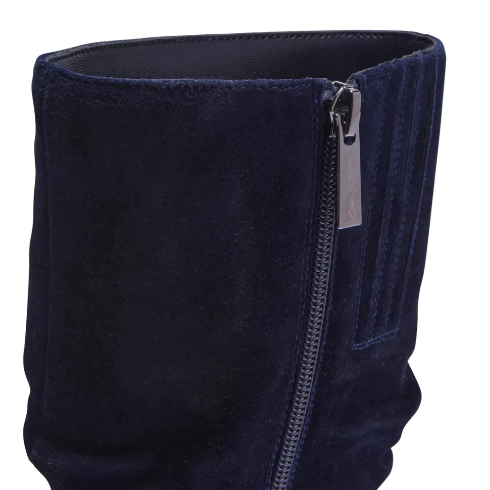 Tipici Navy Suede Ankle Boots