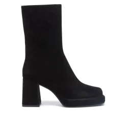 Tropea Black Suede Ankle Boots