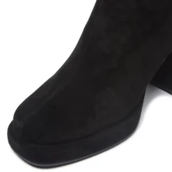 Tropea Black Suede Ankle Boots