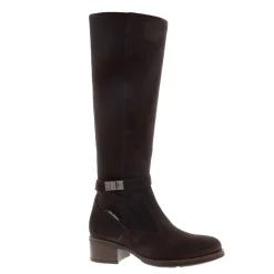 Tucci Brown Suede Chunky Knee High Boots