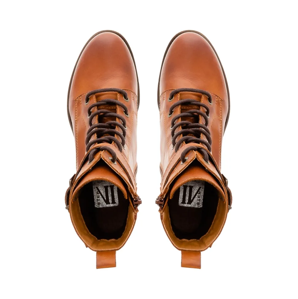 Turner Tan Leather Lace Up Ankle Boots