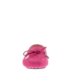 Venerdi Fuchsia Nubuck Suede Loafers