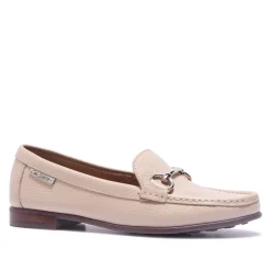 Veroso Beige Leather Loafers