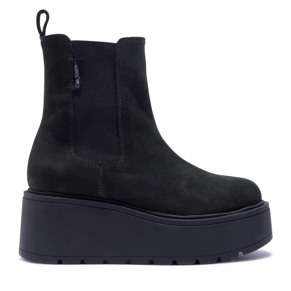 Zennie Green Suede Ankle Boots